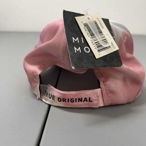 NWT Disney Mickey Mouse Baseball Hat Pink Tie Dye Adjustable Strap Concept One - Picture 4 of 9